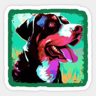 Greater Swiss Mountain Dog Pop Art - Dog Lover Gifts Sticker